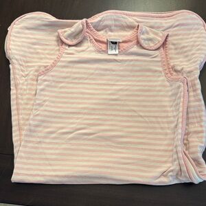 Hanna Andersson Pink Striped Baby Sleep Sack
